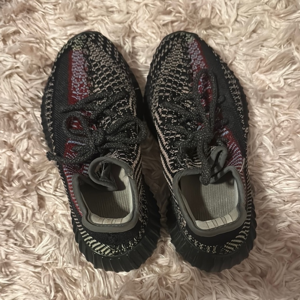 Yeezy Black and Red Sneakers